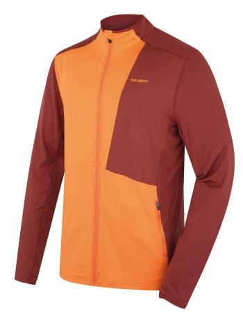 Husky Pánská mikina na zip Tarp zip M deep brick/orange Velikost: XL