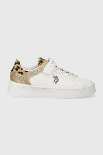 Dětské sneakers boty U.S. Polo Assn. bílá barva