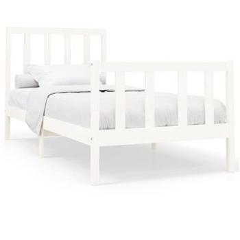 Rám postele bílý masivní borovice 100 × 200 cm, 3106694 (3106694)