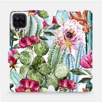 Flipové pouzdro na mobil Samsung Galaxy A12 - MG09S Kaktusy a květy (5903516613380)