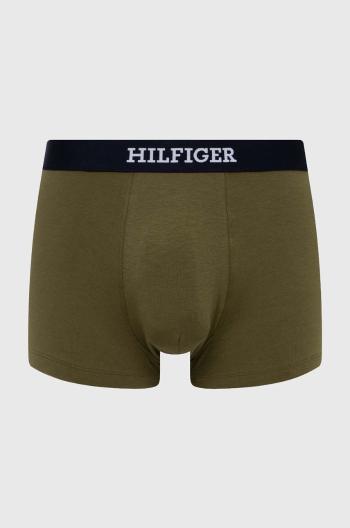 Boxerky Tommy Hilfiger pánské, zelená barva