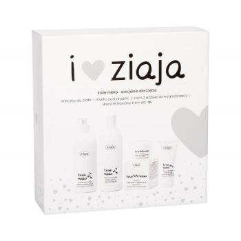 Ziaja Goat´s Milk dárková kazeta krémové sprchové mýdlo 500 ml + tělové mléko 400 ml + denní pleťová péče 50 ml + krém na ruce 50 ml pro ženy