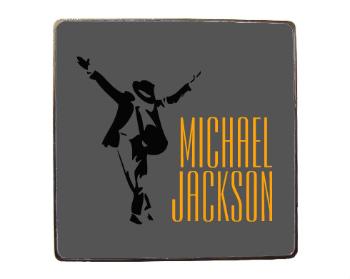 Magnet čtverec kov Michael Jackson