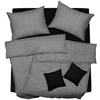 SCANquilt povlečení KLASIK SOFT kostka šedá (33973)