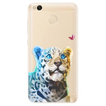 Odolné silikonové pouzdro iSaprio - Leopard With Butterfly - Xiaomi Redmi 4X