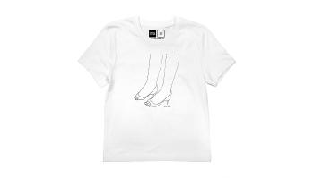 Dedicated T-shirt Mysen Heels White bílé 16689