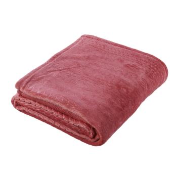 TP Mikroflanelová deka Premium se vzorem 150x200 - Růžová