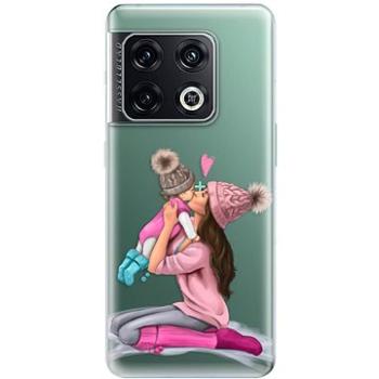 iSaprio Kissing Mom - Brunette and Girl pro OnePlus 10 Pro (kmbrugirl-TPU3-op10pro)