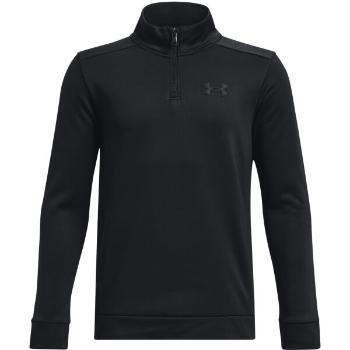 Under Armour ARMOUR FLEECE 1/4 ZIP Chlapecká mikina, černá, velikost