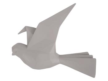 Velký nástěnný věšák Origami Bird – šedá