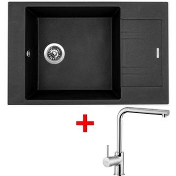 SINKS VARIO 780 Granblack+Elka lesklá (VA30ELCL)