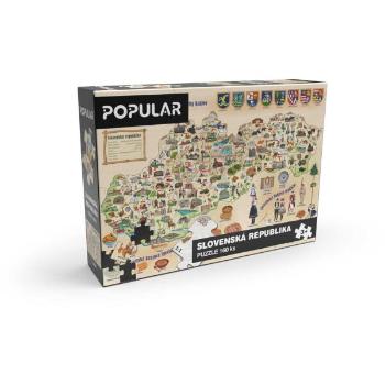 POPULAR MAPA SLOVENSKA 160 KS Puzzle, mix, velikost