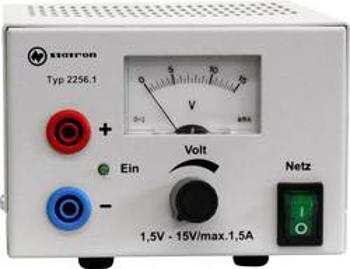 Laboratorní zdroj s nastavitelným napětím Statron 2256.1, 1.5 - 15 V, 1.5 A, 40 W, Počet výstupů: 1 x