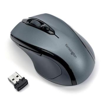 Myš "Pro Fit", šedá, bezdrátová, optická, velikost střední, USB, KENSINGTON, K72423WW