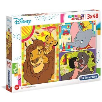 Clementoni Puzzle Disney pohádky 3x48 dílků (8005125252367)