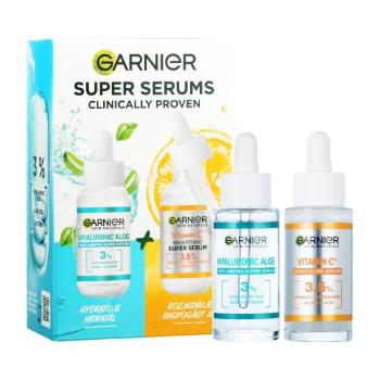 Garnier Skin Naturals Super Serums dárková kazeta pleťové sérum Skin Naturals Vitamin C 30 ml + pleťové sérum Skin Naturals Hyaluronic Aloe 30 ml