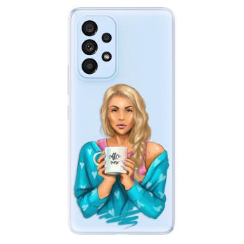 Odolné silikonové pouzdro iSaprio - Coffe Now - Blond - Samsung Galaxy A53 5G