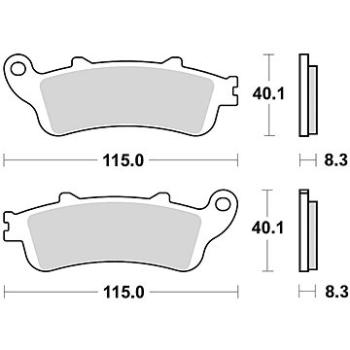 Braking brzdové destičky (sinterová směs CM55) (2ks) M501-218 (M501-218)