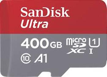 Paměťová karta microSDXC, 400 GB, SanDisk Ultra®, Class 10, UHS-I, výkonnostní standard A1, vč. softwaru Android, vč. SD adaptéru