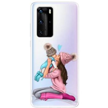 iSaprio Kissing Mom - Brunette and Boy pro Huawei P40 Pro (kmbruboy-TPU3_P40pro)