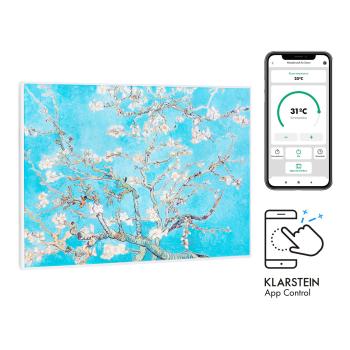 Klarstein Wonderwall Air Art Smart, infračervený ohřívač, 80 x 60 cm, 500 W, aplikace, květy