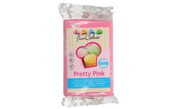 Růžový rolovaný fondant Pretty Pink (barevný fondán) 250 g - FunCakes