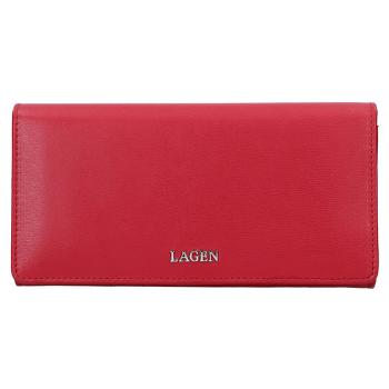 Lagen Dámská peněženka kožená 50310 Červená