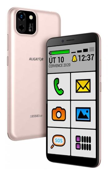 Aligator S5550 Duo SENIOR, 2GB/16GB, RoseGold