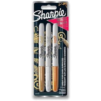 SHARPIE Metallic 1,4 mm, 3 kovové barvy (3501179860060)