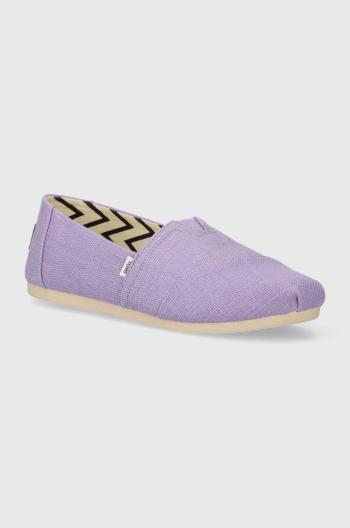 Espadrilky Toms Alpargata fialová barva, 10020663