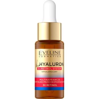 Eveline Cosmetics Bio Hyaluron 3x Retinol System noční sérum proti vráskám 18 ml