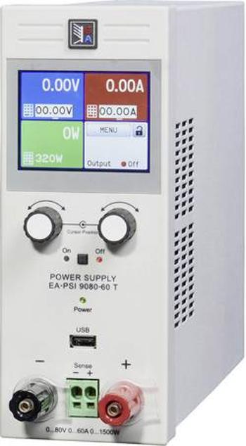 Laboratorní zdroj s nastavitelným napětím EA Elektro Automatik EA-PSI 9080-60 T, 0 - 80 V/DC, 0 - 60 A, 1500 W, Počet výstupů: 1 x