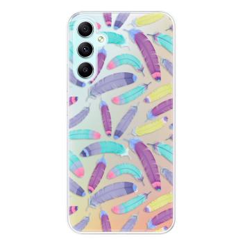 Odolné silikonové pouzdro iSaprio - Feather Pattern 01 - Samsung Galaxy A34 5G