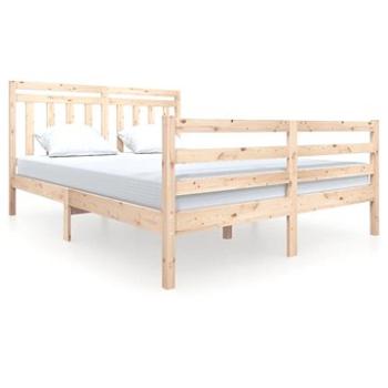 Rám postele masivní dřevo 150 × 200 cm King Size, 3100659 (3100659)