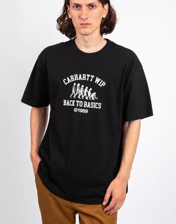 Tričko Carhartt WIP S/S Basics T-Shirt Black / White