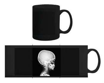 Černý hrnek X-Ray