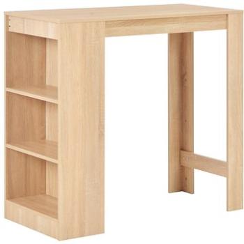 Barový stůl s regálem dubový 110x50x103 cm (280213)
