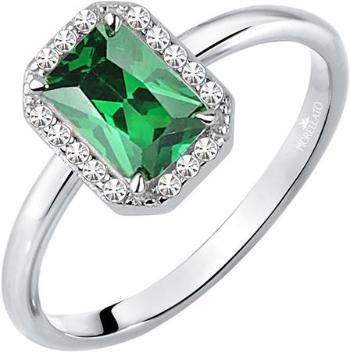 Morellato Třpytivý stříbrný prsten se zeleným kamínkem Tesori SAIW76 54 mm, 52