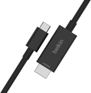 Belkin kabel USB-C na HDMI 2.1, 2m, černá, AVC012bt2MBK