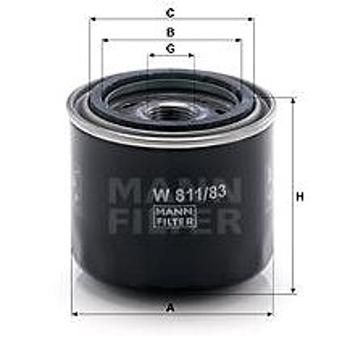 MANN-FILTER W811/83 (W811/83)