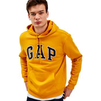 GAP HERITAGE LOGO Pánská mikina, žlutá, velikost