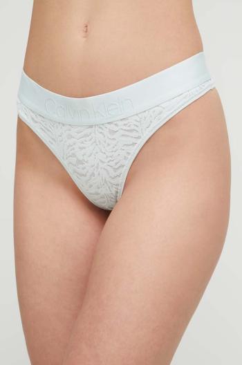 Tanga Calvin Klein Underwear zelená barva, 000QF7287E