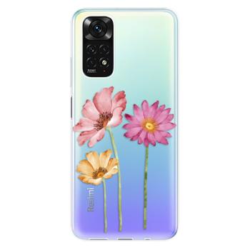 Odolné silikonové pouzdro iSaprio - Three Flowers - Xiaomi Redmi Note 11 / Note 11S