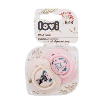 LOVI Wild Soul Dynamic Soother Girl 6-18m 2 ks dudlík pro děti