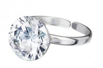 Preciosa Stříbrný prsten s krystalem Starry 5174 00