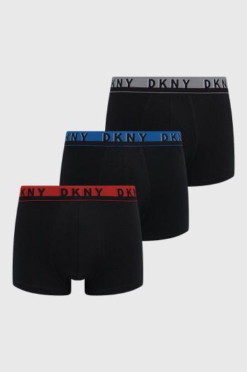 Boxerky Dkny (3-pack) pánské, černá barva