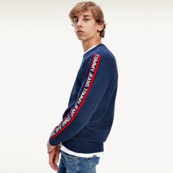 Tommy Jeans pánský tmavě modrý svetr - L (C87)