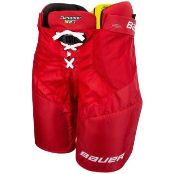 Bauer SUPREME S27 PANTS JR Hokejové kalhoty, červená, velikost XL