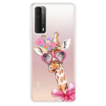 Odolné silikonové pouzdro iSaprio - Lady Giraffe - Huawei P Smart 2021