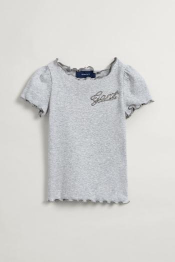 TRIČKO GANT D1. GANT ROPE SCRIPT SS T-SHIRT šedá 80